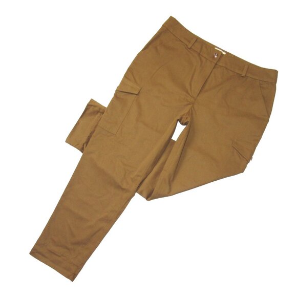 NWT Sezane Benicio Trouser in Caramel Cotton Chino Cargo Pants 46 / 14
